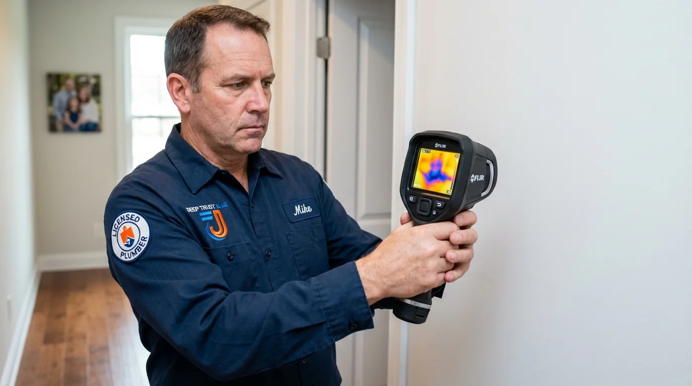 Thermal imaging leak detection by Johns Plumbing LLC in Wabasha